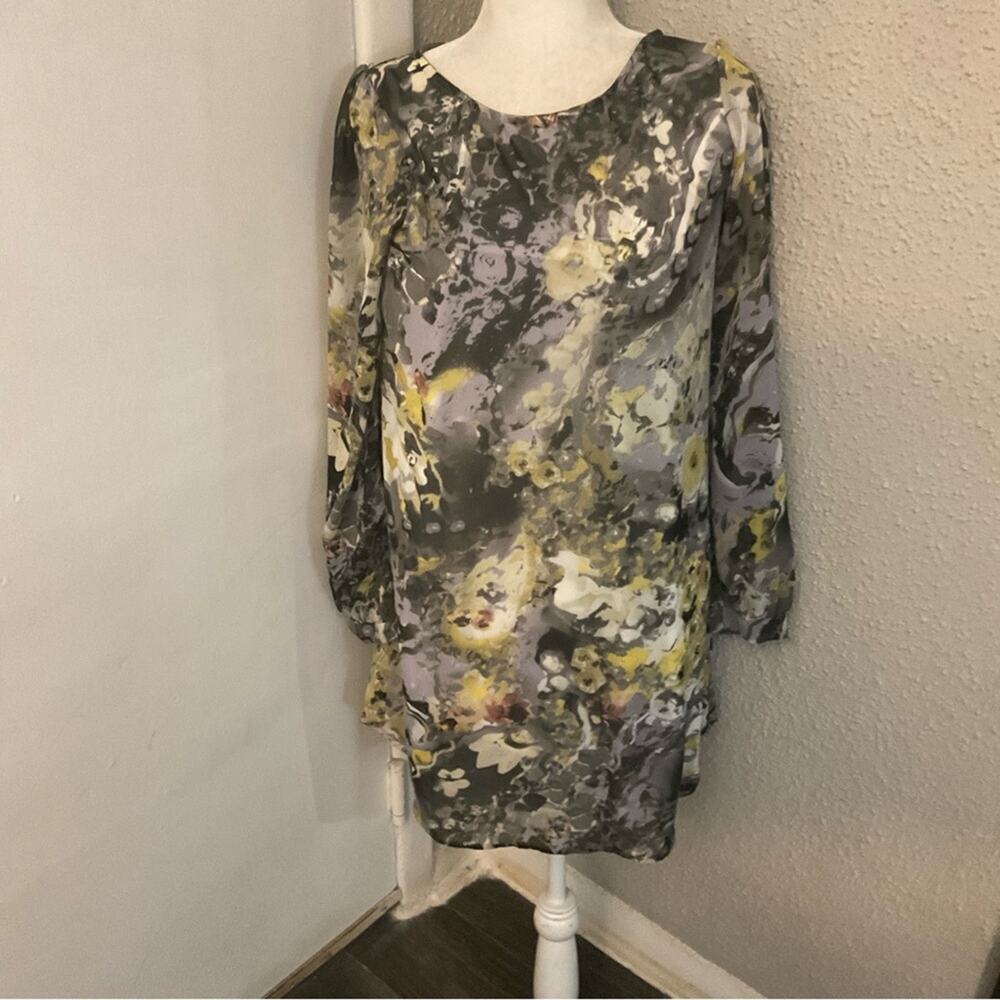 Fab’rik White Collection Floral Shift Midi Dress S Cottagecore Dopamine Fairy